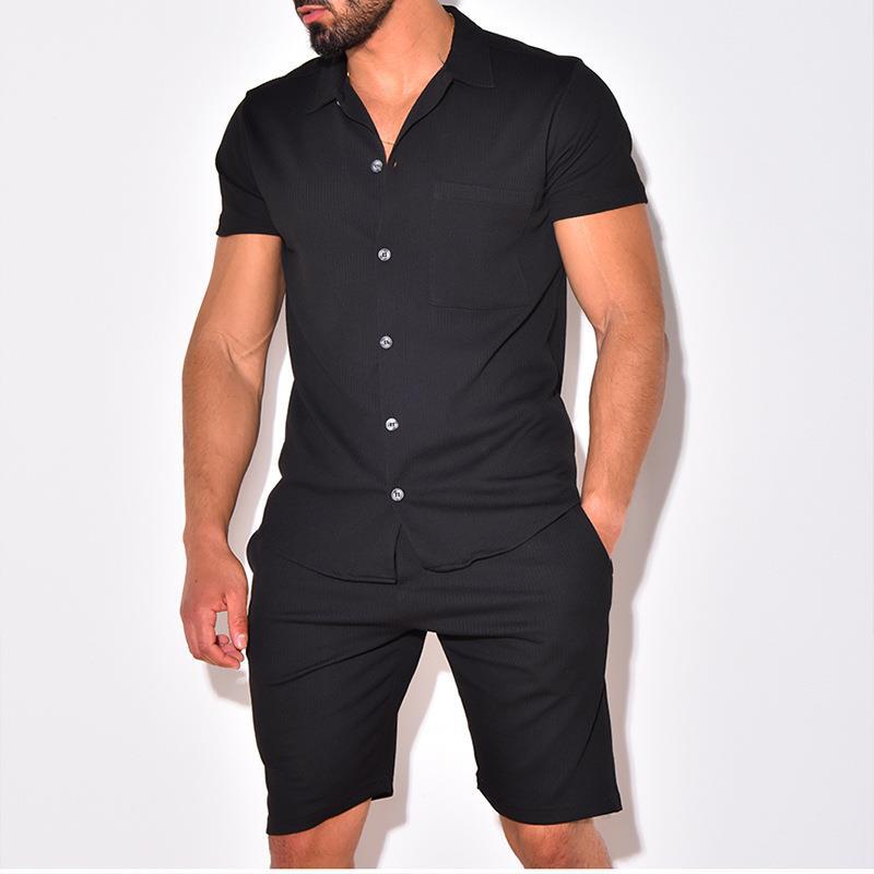 WolffMode Short-Sleeve Polo and Shorts Set