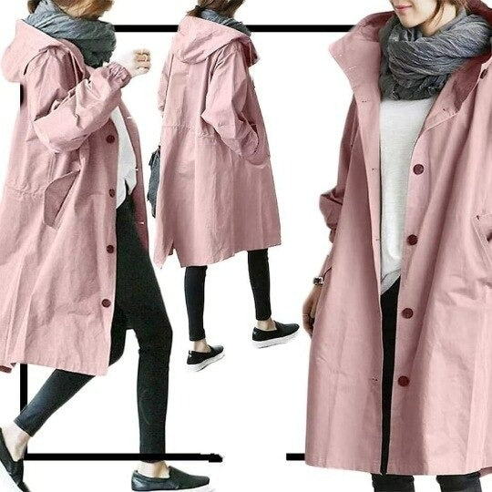 Wasserfester Trenchcoat im eleganten Design