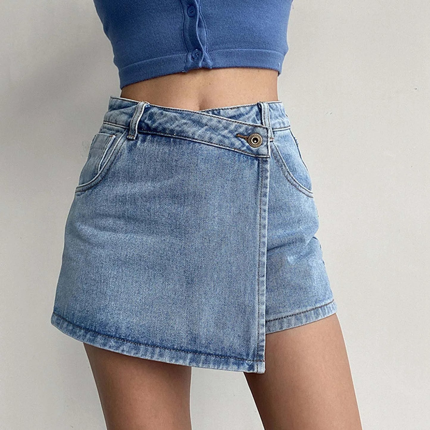 A-Linie Rock aus Vintage Denim