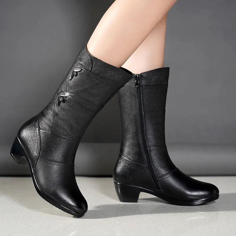 Mid-calf boots