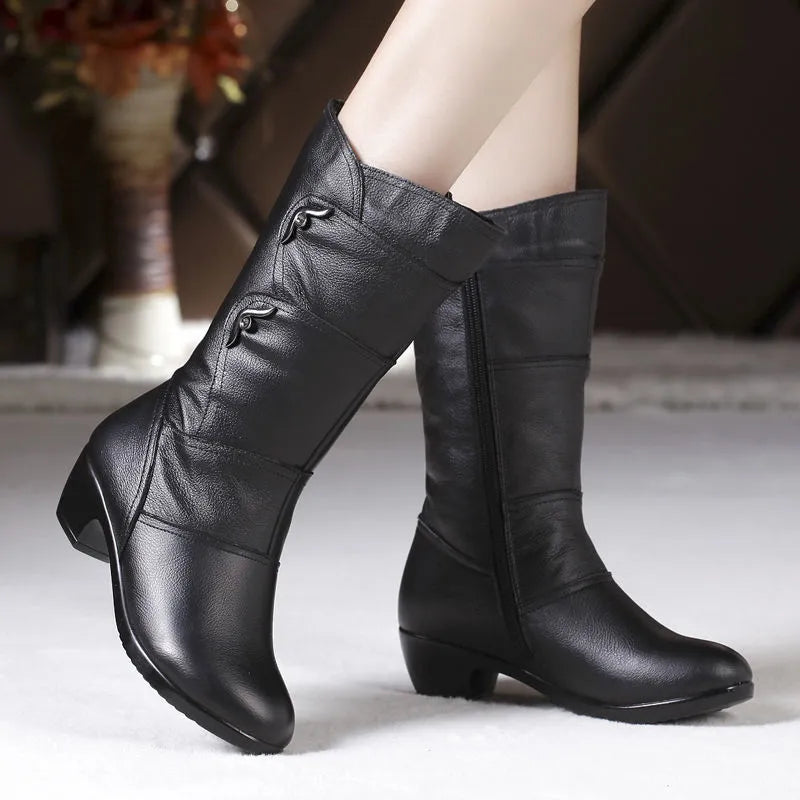 Mid-calf boots