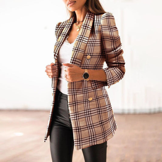 Eleganter karierter Blazer von WOLFFMODE