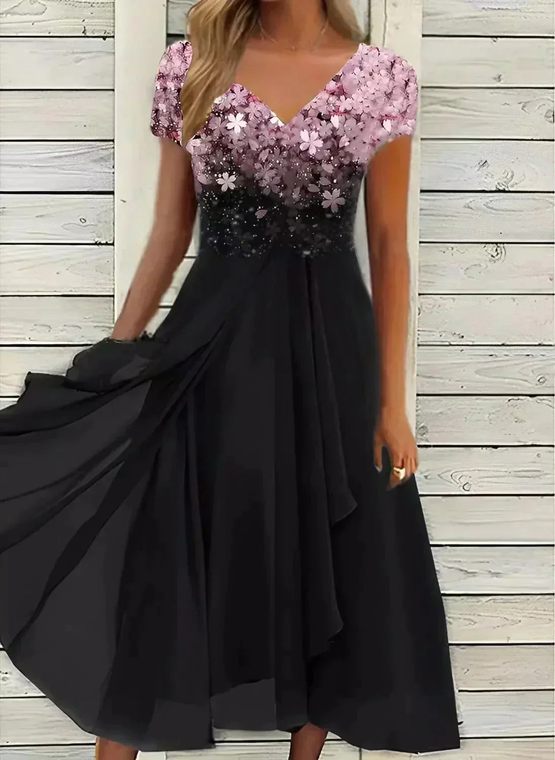 Wolffmode: Elegantes und vielseitiges Chiffon-Partykleid für Damen