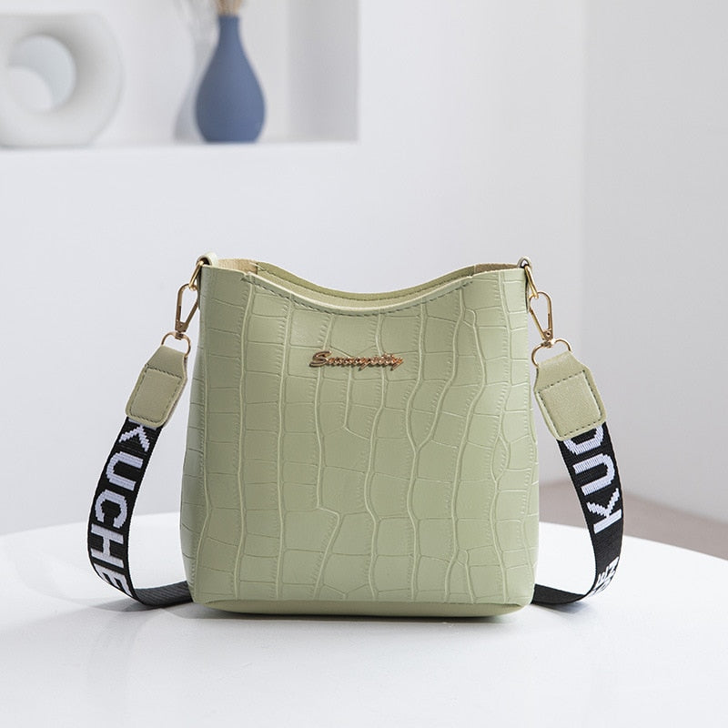 WOLFFMODE Jaunty Damen Mini-Crossbody-Tasche im Eimer-Design