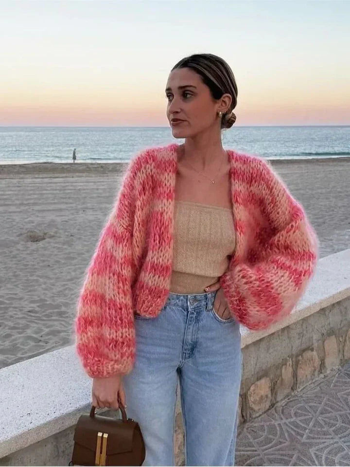 WOLFFMODE gestreepte cardigan