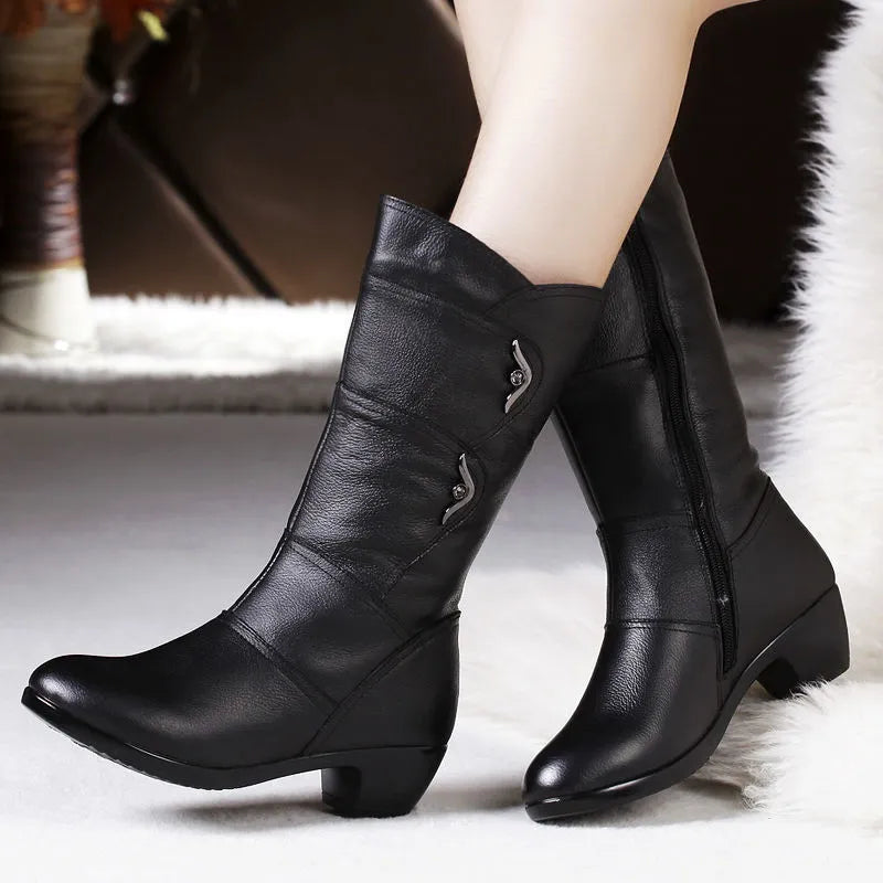 Mid-calf boots