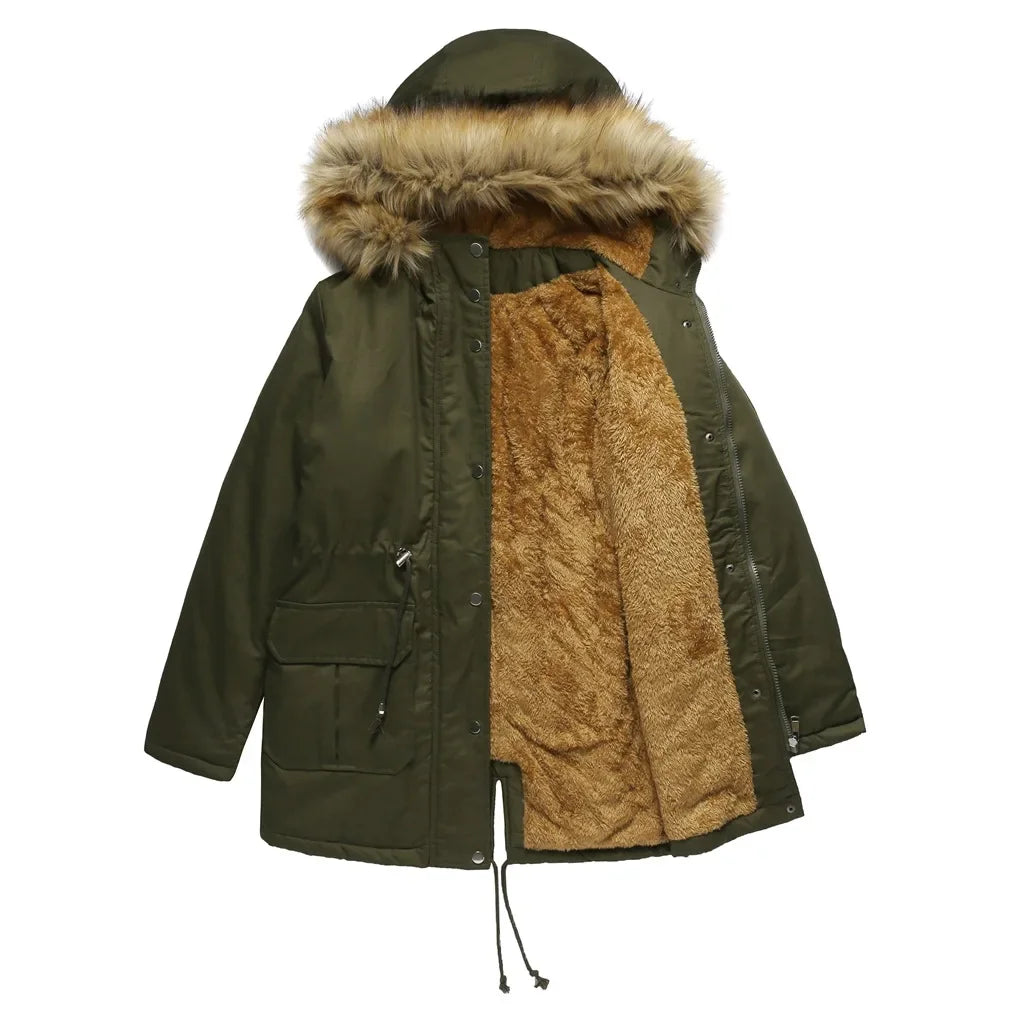 Langen Parka mit Pelz von WOLFFMODE