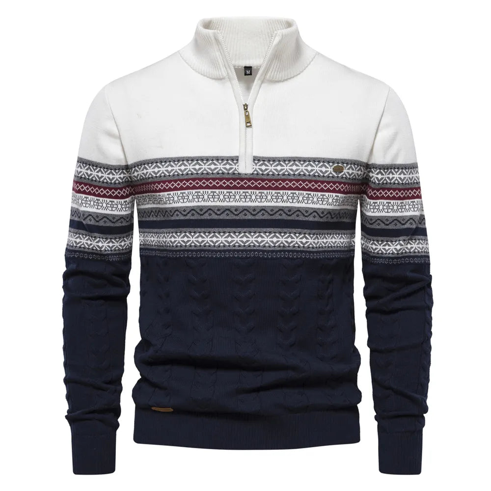 Retro-Muster-Sweatshirt in Premium-Qualität