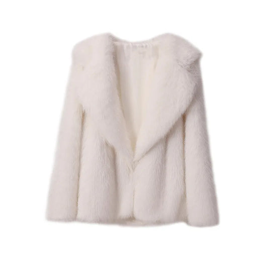 Slim Faux Fur Coat by WOLFFMODE