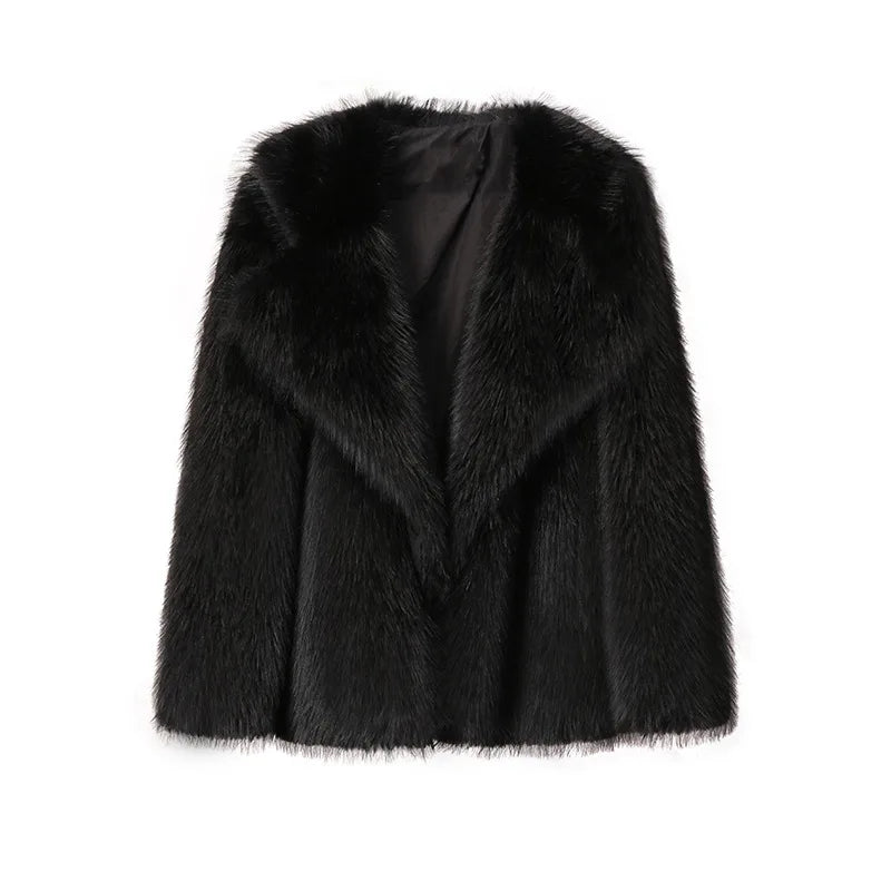 Slim Faux Fur Coat by WOLFFMODE