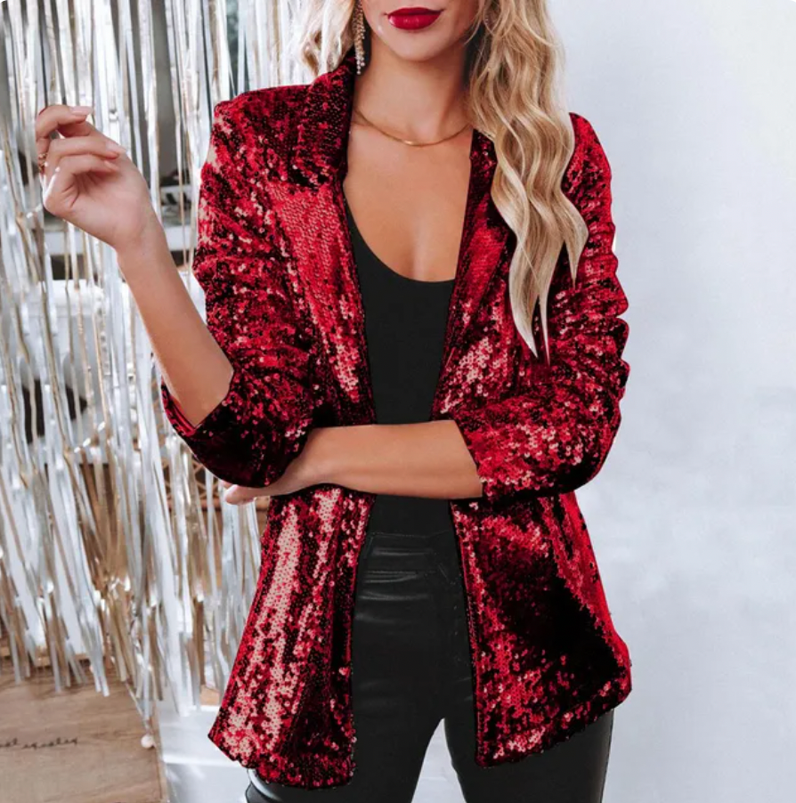 Elegantes Damen-Glitzerblazer für den Winter von WOLFFMODE