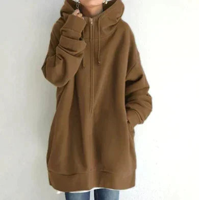 Damen Winter-Reißverschluss-Hoodie