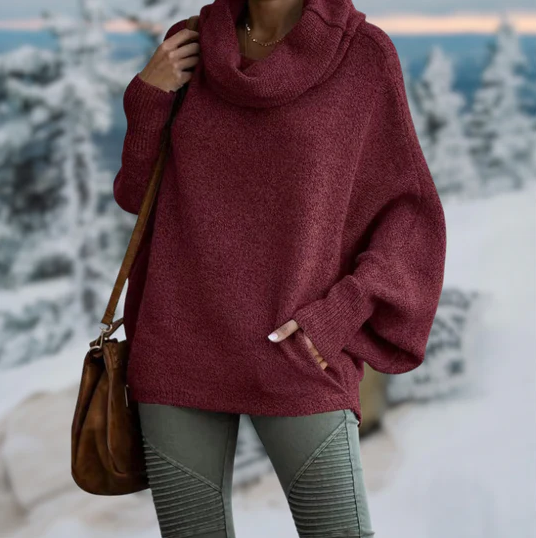 Elegantes Oversize-Rollkragenpullover für Damen von WOLFFMODE im Herbst-Look