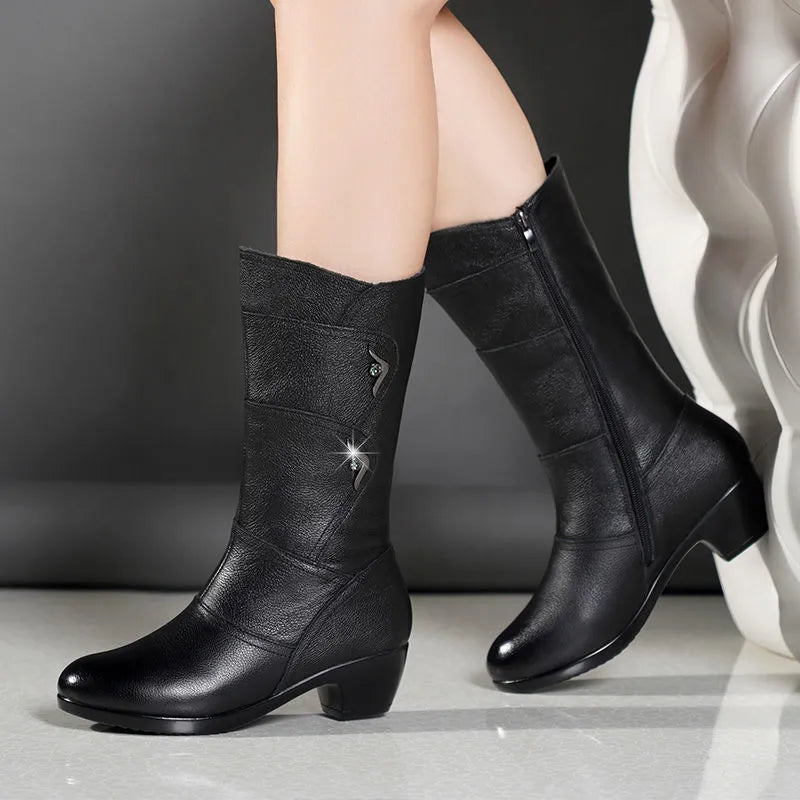 Mid-calf boots