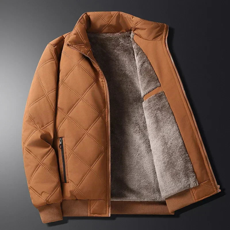 Wolffmode: Elegantly lined winter coat with fleece