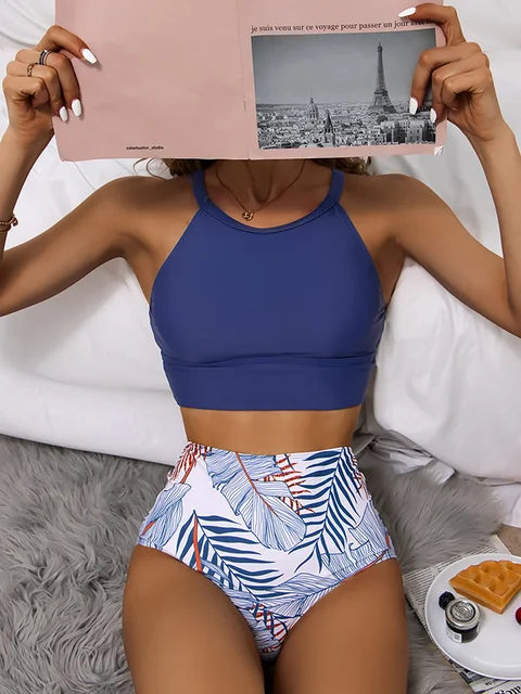 Luxus Damen Bikini 2024 von WOLFFMODE mit hohem Ausschnitt