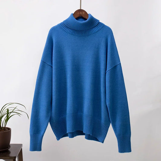 Wolle Pullover mit hohem Kragen von WOLFFMODE