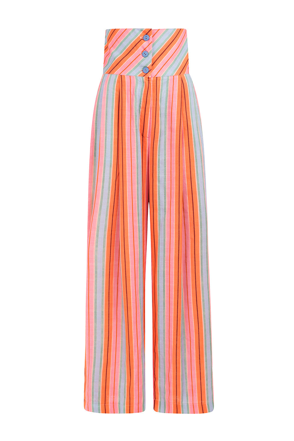 WolffMode Hose with Pink and Light Blue Stripes – Reverse Design