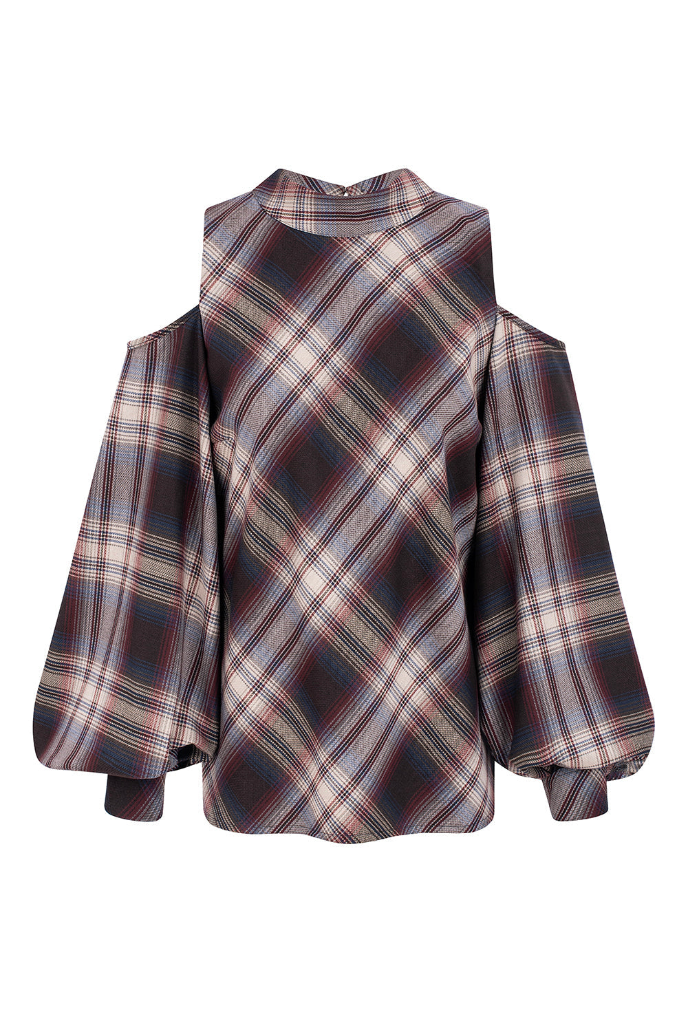 Plaid WolffMode Blouse