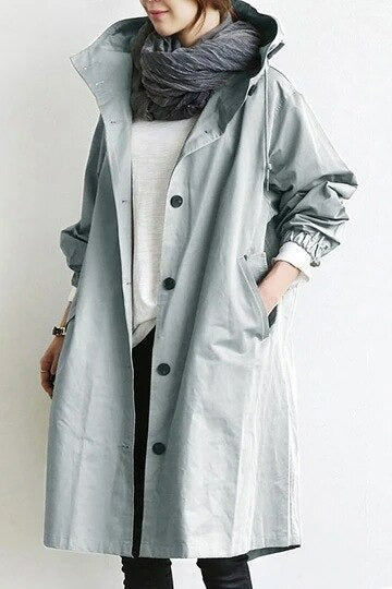 Wasserfester Trenchcoat im eleganten Design