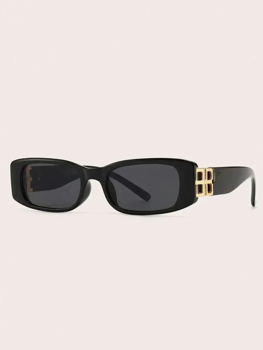 Women's WolffMode Black Vintage Retro Sunglasses