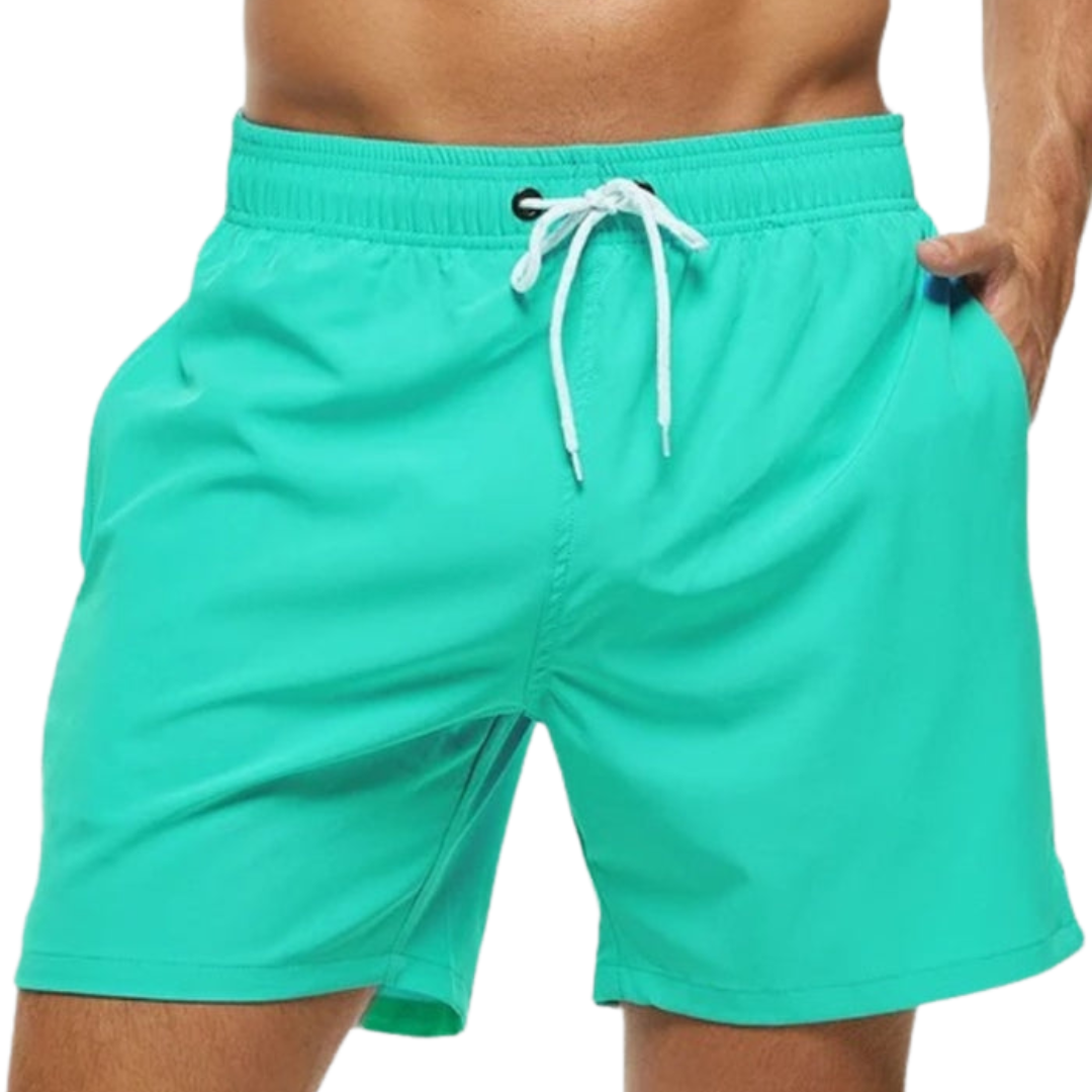 WolffMode Casual Swim Trunks with Zippered Pockets