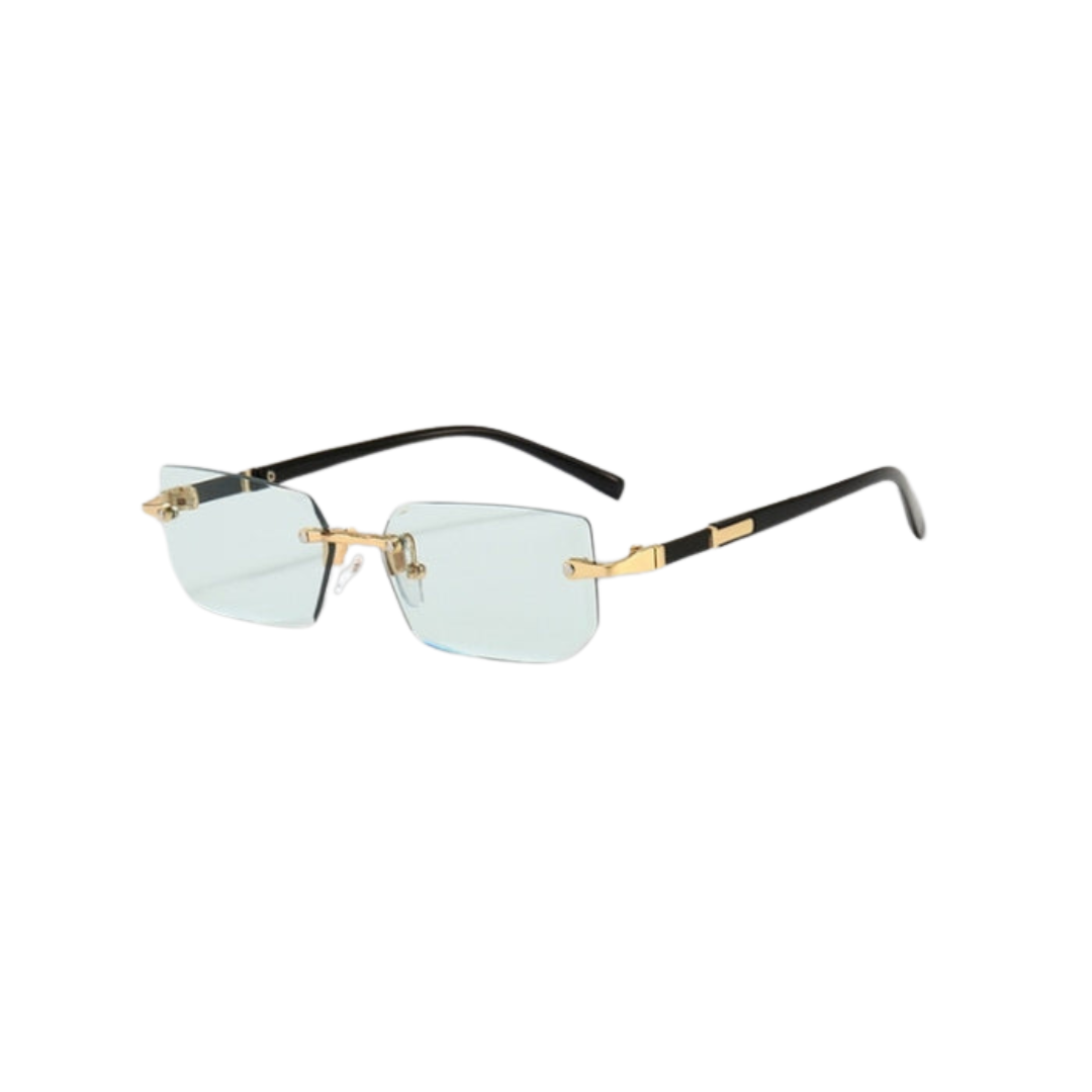 Modern Frameless Retro WolffMode Rectangular Sunglasses