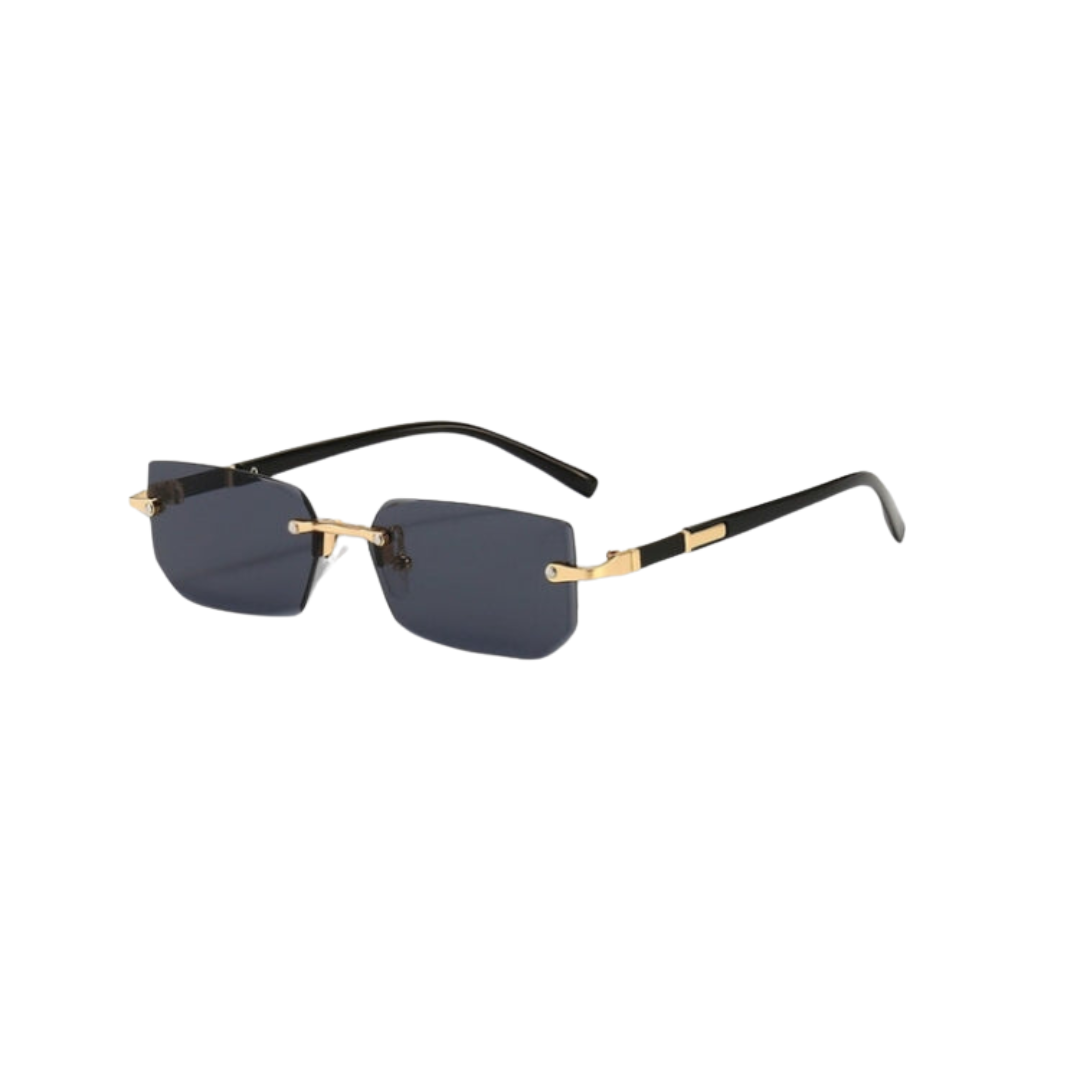 Modern Frameless Retro WolffMode Rectangular Sunglasses