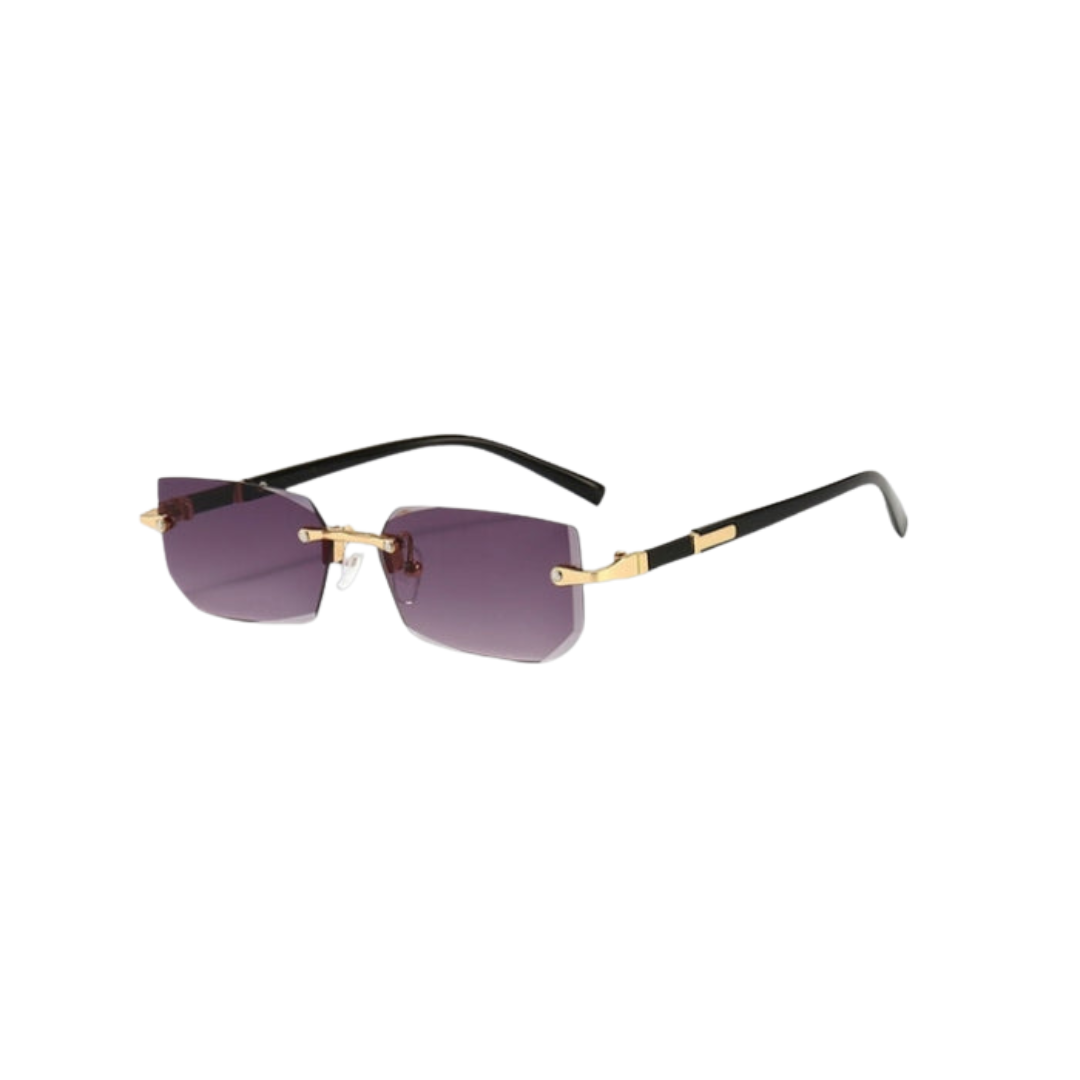 Modern Frameless Retro WolffMode Rectangular Sunglasses