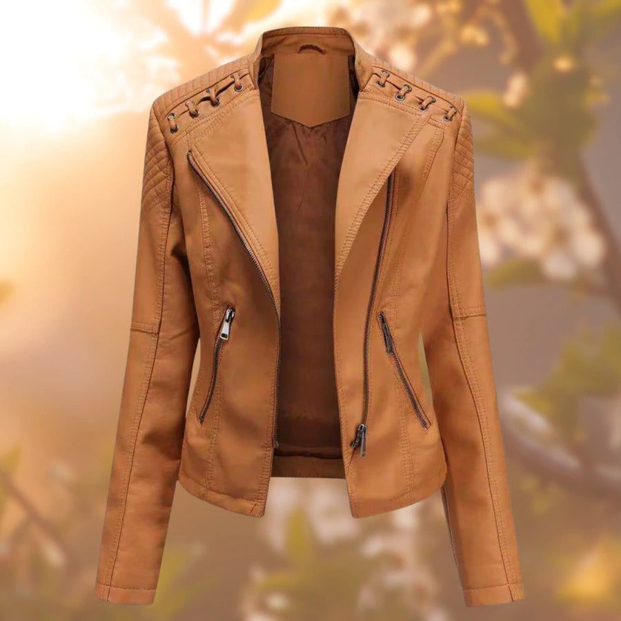 Womens Leather Jacket by WOLFFMODE