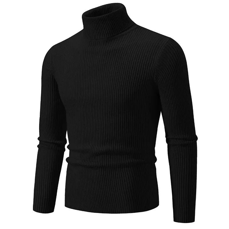 Wintertauglicher Rollkragenpullover mit Streifen von WOLFFMODE