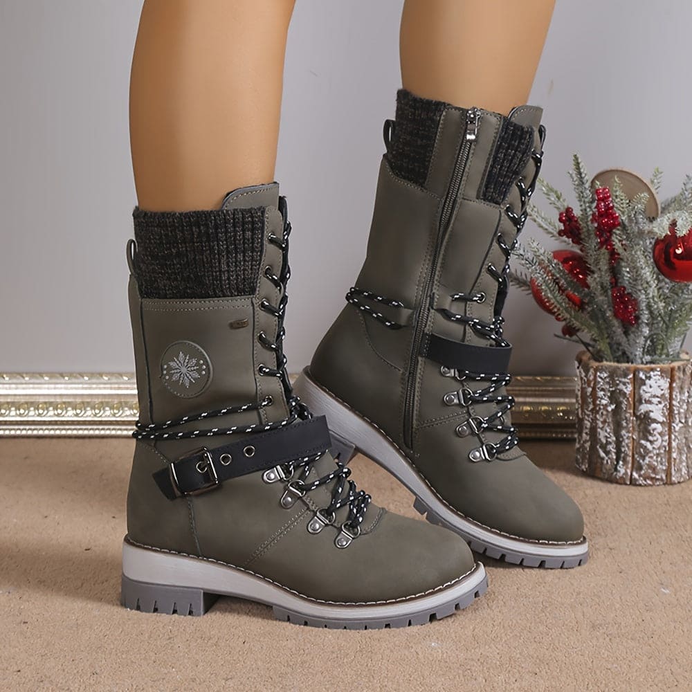 Wolffmode Elegant Knitted Thermal Boots