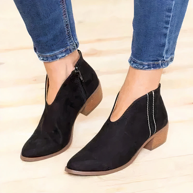 Kaylee Pointed-Toe Ankle Boots by WOLFFMODE