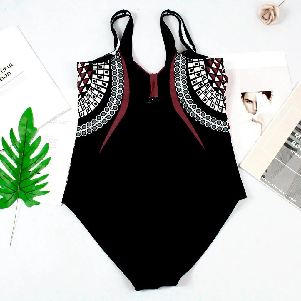 WOLFFMODE Swimsuit with Graphic Print