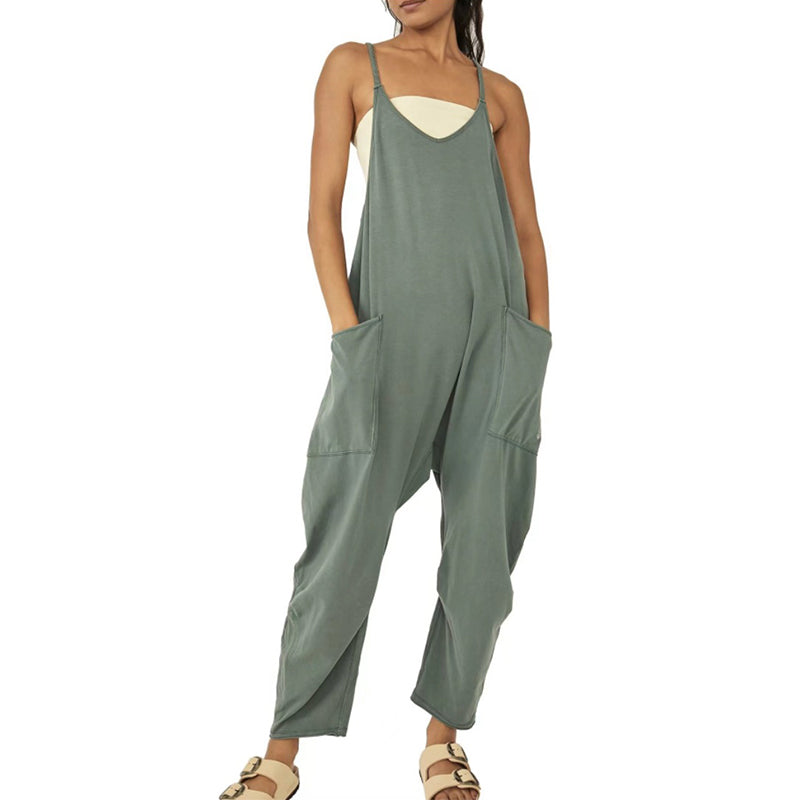 Einfarbiger Damen-Jumpsuit von WolffMode