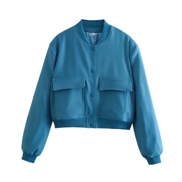 Grace™ Bomber Jacket with Oversized Pockets [Last Day Discount]