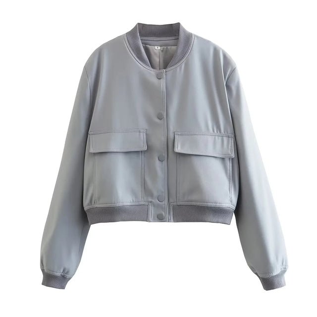 Grace™ Bomber Jacket with Oversized Pockets [Last Day Discount]