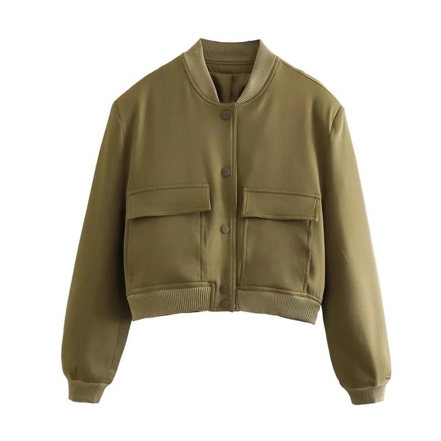 Grace™ Bomber Jacket with Oversized Pockets [Last Day Discount]