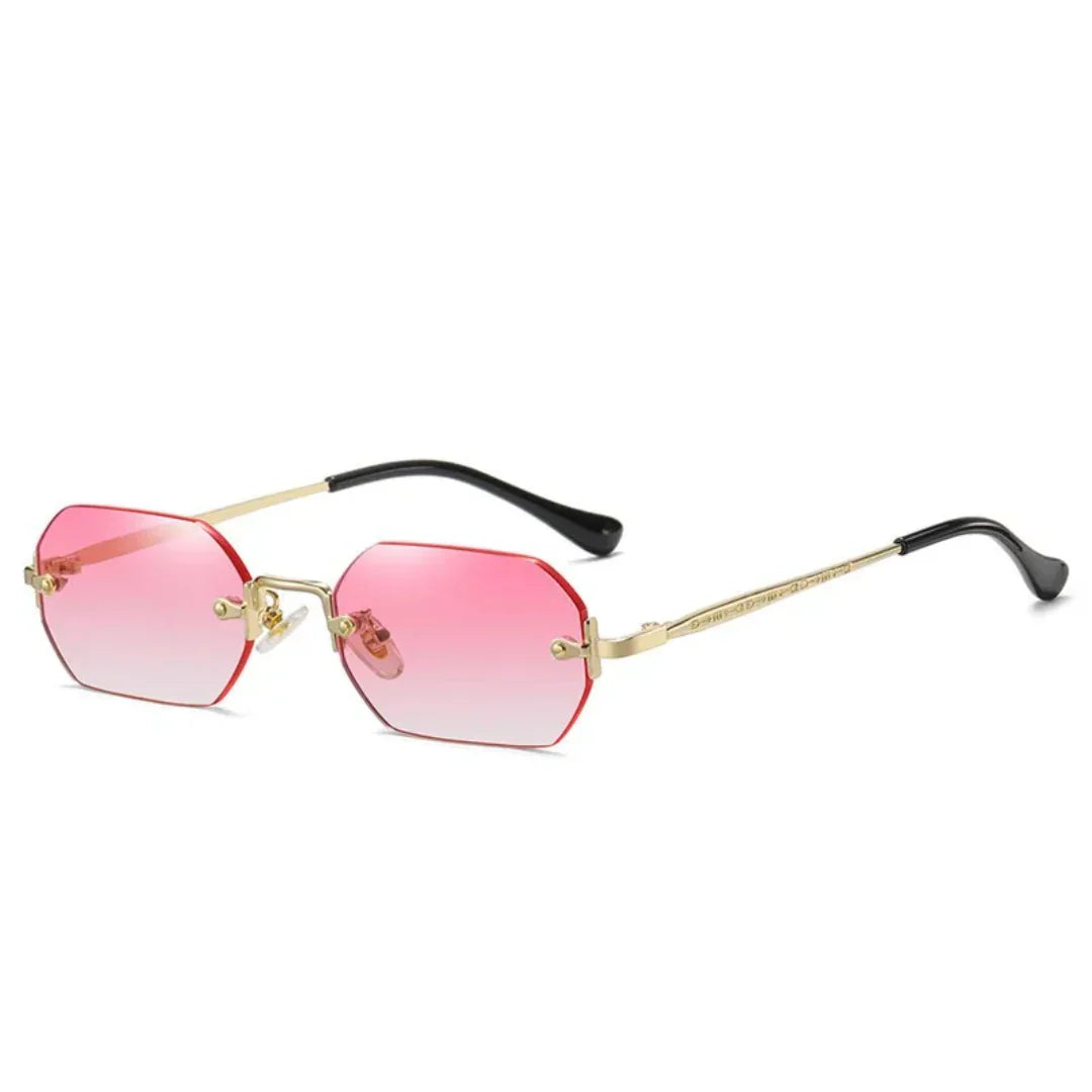 Modern rectangular WolffMode Geld summer sunglasses