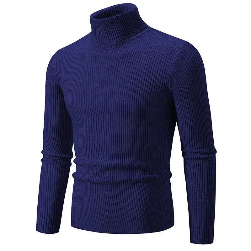 Wintertauglicher Rollkragenpullover mit Streifen von WOLFFMODE