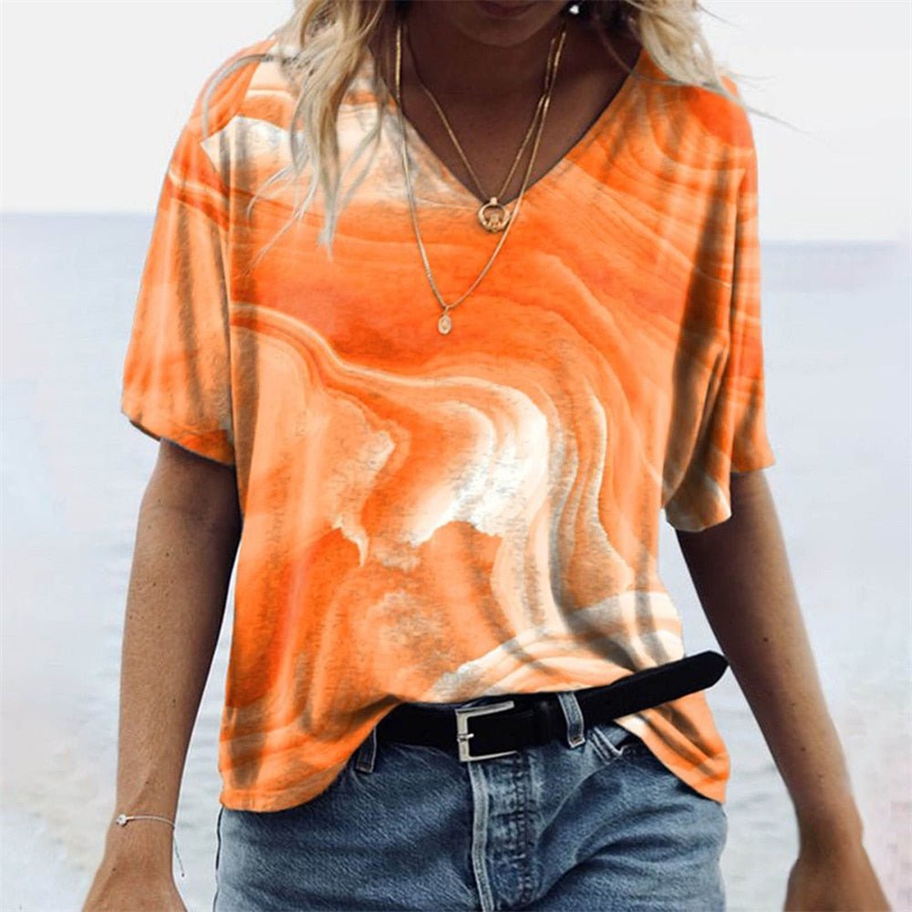 Boho-Style Damen T-Shirt Carnale - Originell