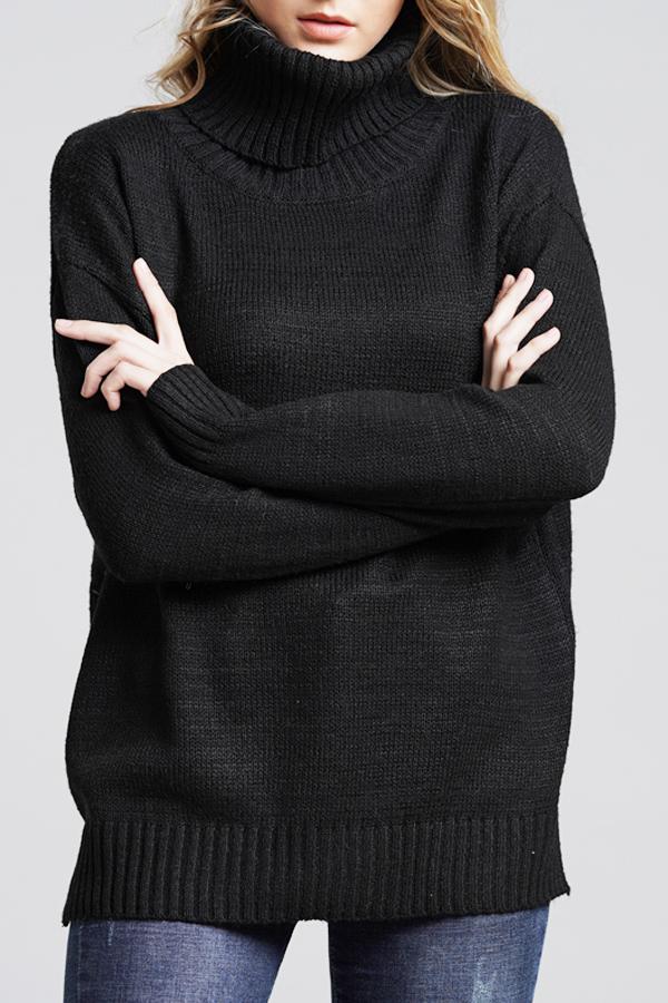 Wolffmode Relaxed Fit High-Neck Knit Jumper