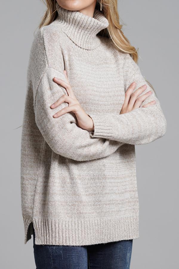 Wolffmode Relaxed Fit High-Neck Knit Jumper