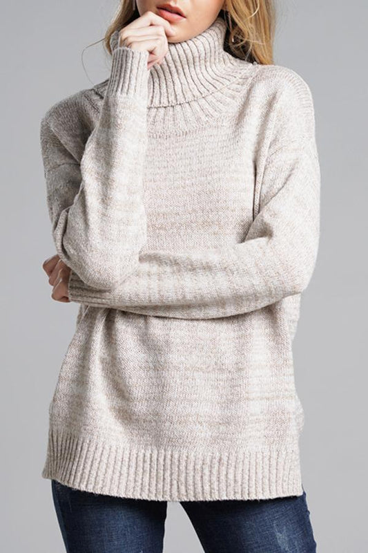 Wolffmode Relaxed Fit High-Neck Knit Jumper