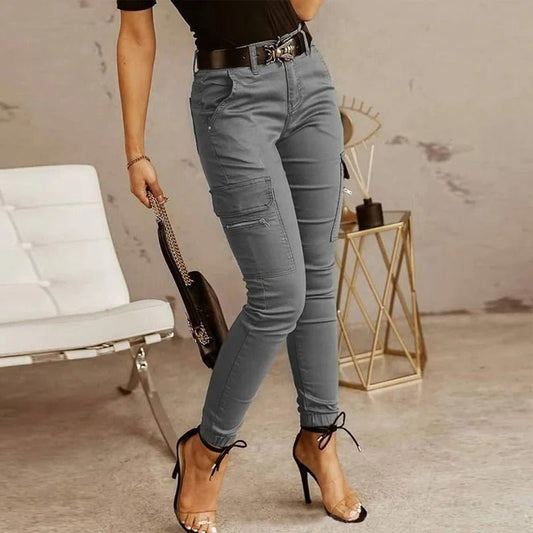 Moderne, bequeme Cargo-Jeans von WOLFFMODE für Damen