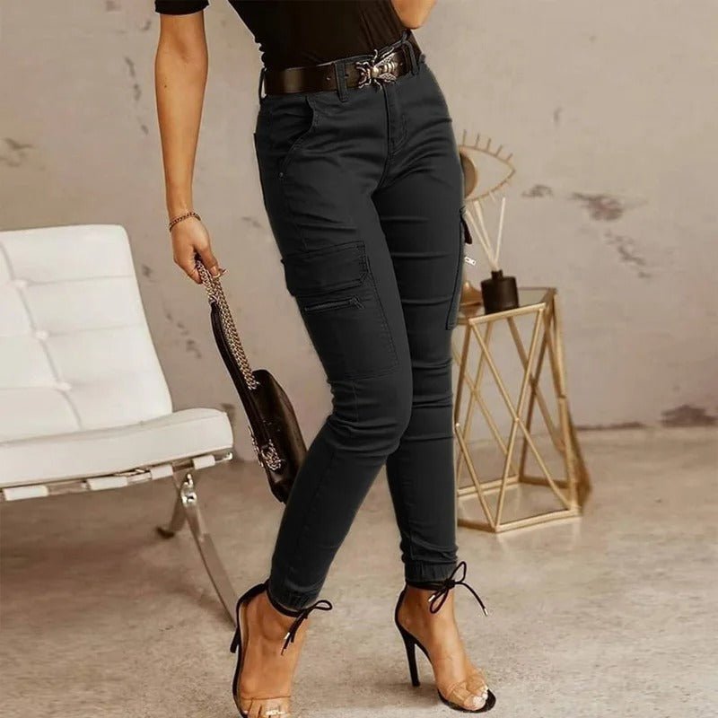 Moderne, bequeme Cargo-Jeans von WOLFFMODE für Damen