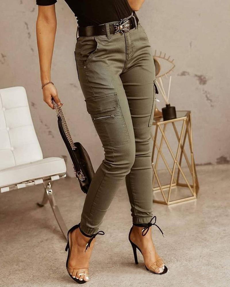 Moderne, bequeme Cargo-Jeans von WOLFFMODE für Damen