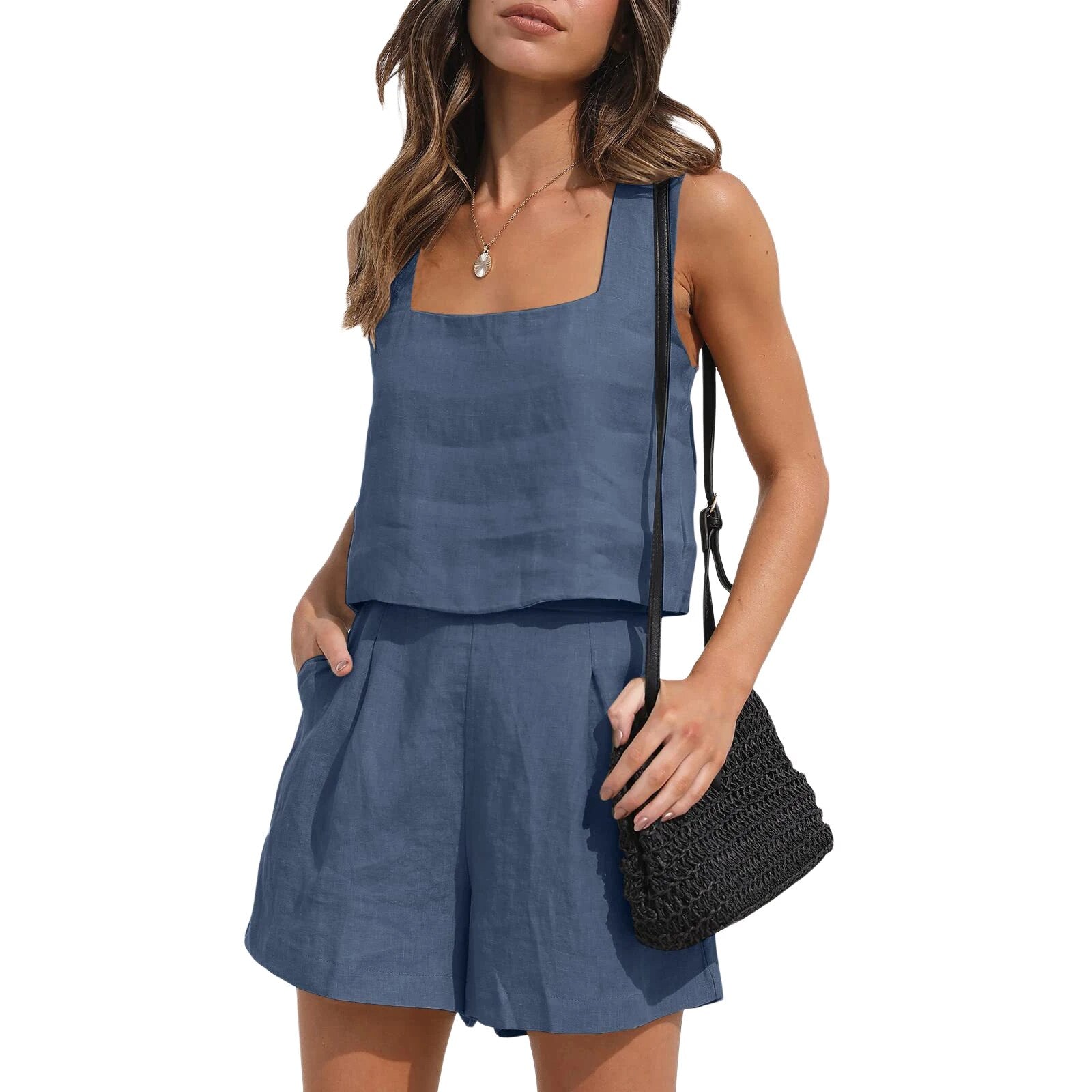 WolffMode Carrier Vest and Casual Shorts with Pockets