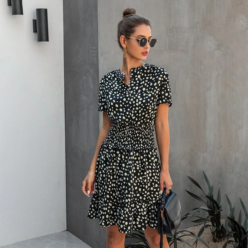 WolffMode Leopard Mini Dress