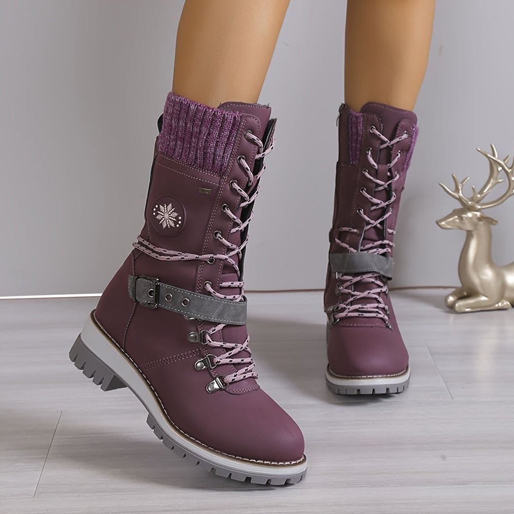 Wolffmode Elegant Knitted Thermal Boots